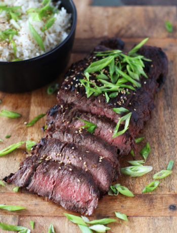 Grilled-Flat-Iron-Steak-Asian-Marinade | www.butterandthings.com