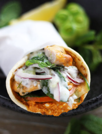 Chicken-Gyro-With-Spicy-Feta | www.butterandthings.com