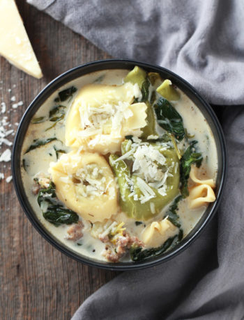 Spinach-Tortellini-Soup
